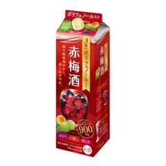 【激安在庫処分※商品の説明をご確認ください】サッポロビール 3種の贅沢 ポリフェノール 赤梅酒 [ 1800ml ] 4901880872106