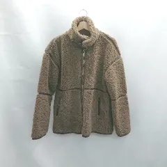 ◇ ⊇ Aunt Marie's 異素材ミックス フェイクレザー ボア 長袖 ボアブルゾン サイズL ブラウン レディース E  【1412260027632】のサムネイル