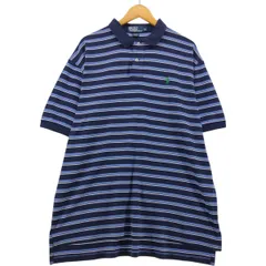 古着 ラルフローレン Ralph Lauren POLO by Ralph Lauren 半袖 ボーダー ポロシャツ メンズXL相当/eaa563852