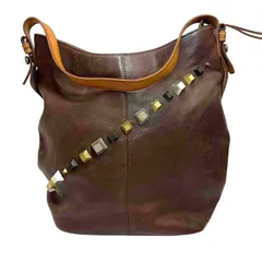 【希少廃盤品】DIESEL ディーゼル ショルダーバッグ レザー スタッズ 希少廃盤品】DIESEL ディーゼル ショルダーバッグ レザー スタッズ