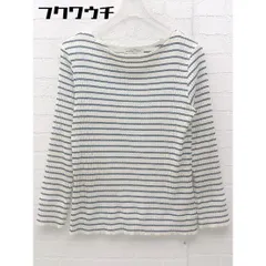 ◇ UNITED ARROWS　green label relaxing　ユナイテッドアローズ 長袖 カットソー ホワイト ブラック レディース 【中古】 【1002801840587】