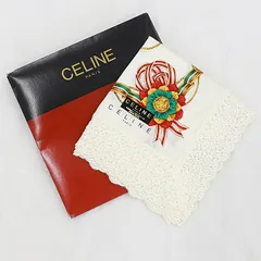 未使用品 セリーヌ 綿100％ レース ヴィンテージ 大判ハンカチ OGH 2000000 NSK