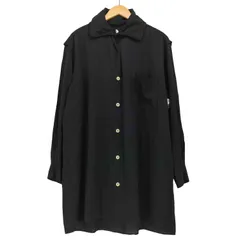 ヨウジヤマモト ロング丈シャツ 黒 ヨウジヤマモト ロング丈シャツ 黒 - メルカリ