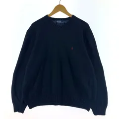 古着 90年代 ラルフローレン Ralph Lauren POLO by Ralph Lauren Vネック コットンニットセーター メンズXL ヴィンテージ/eaa369602