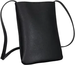 aspersio アスペルシオ ななめがけ おしゃれカバン 薄型 ミニショルダー 肩掛け バッグ メンズ ショルダーバッグ 斜めがけ お洒落 ストリート メンズバック 散歩 薄い アウトドア 縦型 斜め掛け(スモーキーブラック,  S)