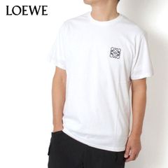 25SSモデル ロエベ LOEWE アナグラム刺しゅう レギュラーフィットTシャツ【2100 WHITE】 H526Y22X75 2100/【2025SS】m-tops