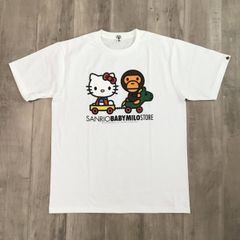 ★新品★ 2010年 SANRIO × BAPE マイロ Tシャツ Lサイズ a bathing ape サンリオ エイプ ベイプ milo kitty キティ マイメロディ NIGO