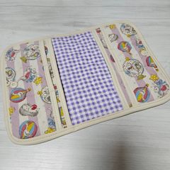 診察券ポーチ 保険証ケース お薬手帳 マルチケース  ハンドメイドNo.302
