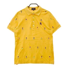 サイズ：5 PEARLY GATES パーリーゲイツ  半袖ポロシャツ パイナップル刺繍 総柄 イエロー系 [240101413554] ゴルフウェア メンズ ストスト
