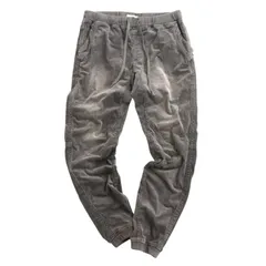 23AW★ BAYFLOW ベイフロー 秋冬 USED加工 ストレッチ コーデュロイ★ ジョガー イージー パンツ Sz.3 メンズ グレー