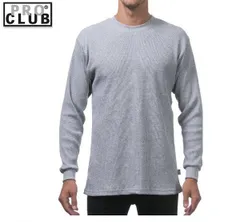 【新品】プロクラブ PRO CLUB サーマル 長袖 Tシャツ Long Sleeve Thermal Top:115【ホワイト、ブラック、グレー、ネイビー】【送料無料！】