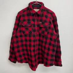 ウールリッチ　米国製　ネルシャツ　ワークシャツ　エルボーパッチ　古着　90s 古着 90s USA製 LL Bean パデッド ブラックウォッチ チェック