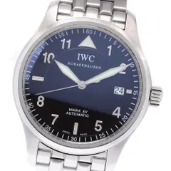 IWC マーク15 魚リューズ　ステンレスベルト後期　革ベルト付き アイダブリュシー IWC マーク15 魚リューズ ステンレスベルト