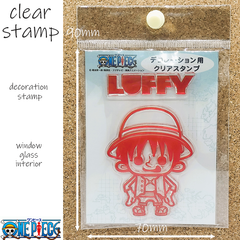 ワンピース　ONE PIECE　クリアスタンプ　デコレーションスタンプ　✿ガラスに貼り付けてインテリア✿鏡に貼り付けてデコレーション✿繰返しご使用いただけます✿