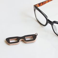 めがねホルダー グレー めがね掛け レザー 牛革 T-10 眼鏡差し 眼鏡ホルダー メガネホルダー