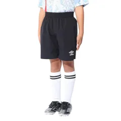 キッズ プラクティスパンツ ハーフパンツ サッカー フットサル ジュニア ゲームパンツ 吸汗速乾 ストレッチ 男女兼用 [アンブロ] 子供 シンプル ワンポイント