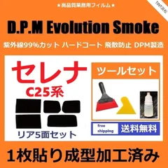 【通販最新作】◆１枚貼り成型加工済みフィルム◆ セレナ C25 CC25 CNC25 NC25 ドライ成型 日産用