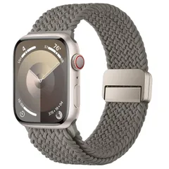 【在庫処分】コンパチブル Apple Watch バンド 49/46/45/44/42/41/40/38mm、磁気留め金付きのナイロン弾性編組バンド調節可能なスポーツアップルウォッチバンド付き Apple Band Watch Ultra 2 Ultraシリー
