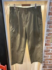 LANDS ' END lands end ランズエンド ツータックチノ メンズパンツ チノパン 綿パンツ カジュアルパンツ ブラウン系 W33 A-632
