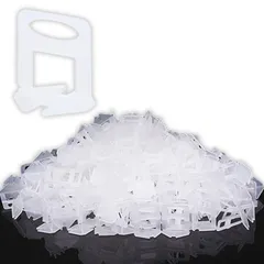 Rimikuru タイル 目地 スペーサー 3mm セット 目地材 クリップ 床施工 タイル施工 補助具 道具 タイルレベリング (200個セット) [200個セット]