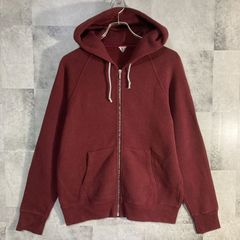 日本製 FILMELANGE フィルメランジェ スウェットパーカー フルジップ ボルドー riri ZIP 3