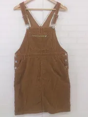 ◇ PAR ICI パーリッシィ コーデュロイ 膝丈 サロペット ワンピース サイズF ブラウン レディース P  【中古】 【1210110003474】のサムネイル