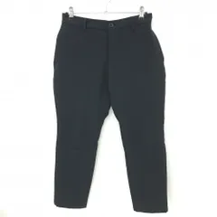 【超美品】アディダス パンツ 黒 グレー 地模様 総柄 後ろ3ライン ウエスト一部ゴム メンズ 79 ゴルフウェア adidas