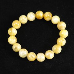 ゴールドルチルクォーツ ブレスレット 10mm 内径16cm 針密集 鑑別書