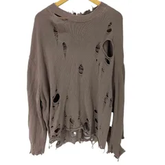 ザラ ZARA ダメージ加工 ニット メンズ import：L 