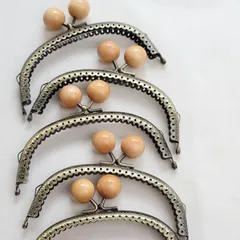 12.5cm　くし型　アンティークゴールド　縫い付けタイプ　5個セット