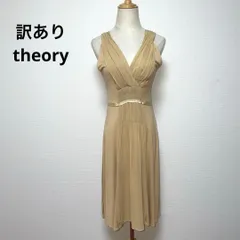 訳あり theory セオリー ワンピース ノースリーブ 2 シルク ストレッチ