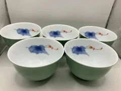 2030 香藺社　相思花　湯呑蓋付　6客　未使用 2030 香藺社 相思花 湯呑蓋付 6客 未使用 2030 香藺