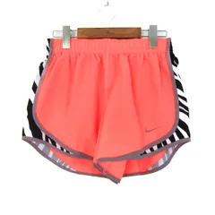 ナイキ ショートパンツ DRY-FIT スポーツウエア ランニング ボトムス レディース Mサイズ オレンジ系 NIKE 【中古】