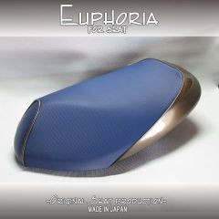 □【JOG ZR EVO ジョグ エボ SA16J】シート　紺/ダークゴールド《Euphoria》張替え済!!□MK39480