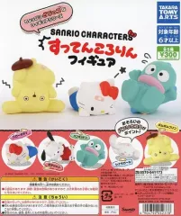 【中古】紙製品 ガチャ台紙 「サンリオキャラクターズ すってんころりんフィギュア」