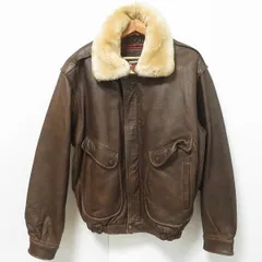 #wxc ハーレーダビッドソン HARLEYDAVIDSON ブルゾン フライトジャケット 42 茶 羊革 レザー ボア ライナー付き メンズ [952298]