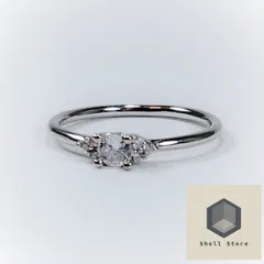 シルバー ジルコニアダイヤ リング ホワイト 14K