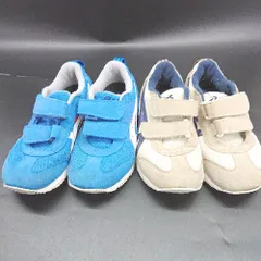 ◇ Θ 《 ASICS アシックス まとめ売り2足セット キッズ ローカットスニーカー 男の子 》 E  【1502180048111】