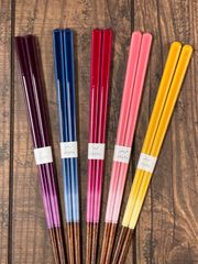 若狭塗箸 食洗機対応 お箸 グラデーション ABCZ　abcz  5膳セット