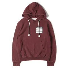 Maison Martin Margiela メゾンマルタンマルジェラ パーカー STEREOTYPE ロゴ ワッペン クルーネック スウェットパーカー 19AW トップス フーディー プルオーバー 裏毛 ステレオタイプ MM14 ワインレッド 48のサムネイル