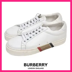 ◆◆未使用 38.0 jp24.5 バーバリー スニーカー ホワイト ◇◇未使用 38.0 jp24.5 バーバリー スニーカー ホワイト