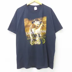 L/古着 半袖 ロック バンド Tシャツ メンズ ルークブライアン コットン クルーネック 黒 ブラック 22apr28 中古 - メルカリ