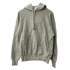 Champion ロゴスウェット パーカー XS アイボリー チャンピオン フーディー リバースウィーブ 古着卸 アメリカ仕入 a708-5999