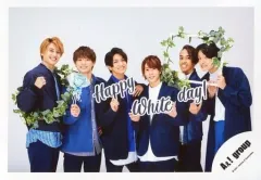 【中古】生写真(ジャニーズ) Aぇ! group/集合(6人)/横型・膝上/Greeting Photo ～White Day 2021～/公式生写真