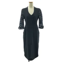 美品✨mame マメクロゴウチ コットンレースフレアリボンワンピース mame - 美品✨mame マメクロゴウチ コットンレースフレアリボン