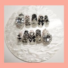 【現品】バレリーナ　量産型　地雷系　サブカル　天使界隈　韓国　ピンク　ブラック　ラメ　ハート　リボン　くま