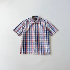 90s USA製　ステューシー　紺タグ　チェック ボタンダウンシャツ T1536 D5