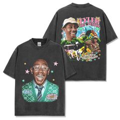 タイラー ザ クリエイター Tyler The Creator 両面プリント ラップT ヴィンテージ加工 半袖 Tシャツ S～3XL