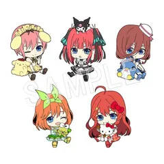 【新品・公式】五等分の花嫁∬×サンリオキャラクターズ ぺたん娘トレーディングラバーストラップ 1pcs 公式グッズ colleize コレイズ