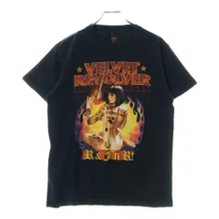 VINTAGE (ヴィンテージ) 00S VELVET REVOLVER ヴィンテージ ベルベット リボルバー ツアー 両面プリント クルーネック半袖Tシャツ カットソー ブラック